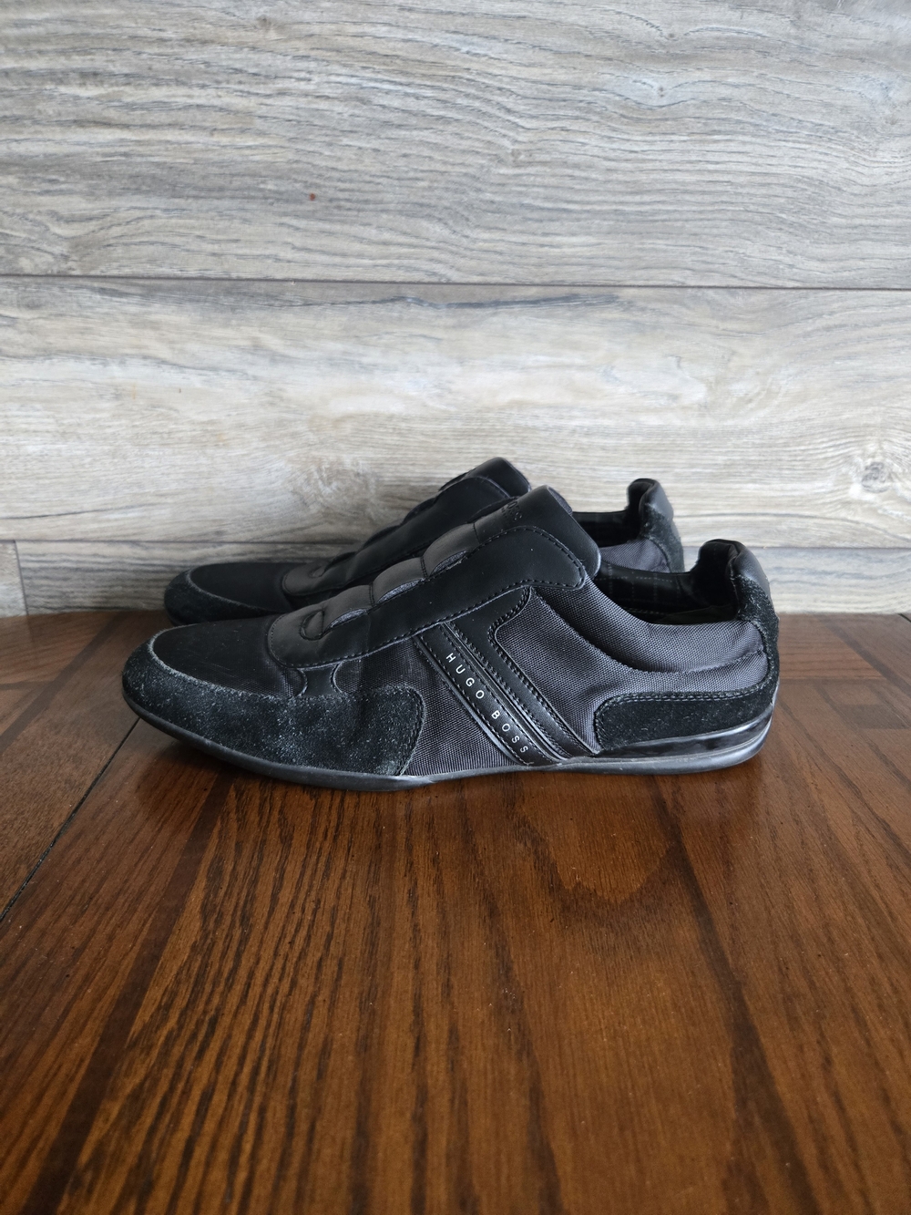 Hugo Boss Men's Black Casual Slip-On Sneakers Sz 11
